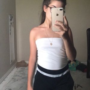 white tube top